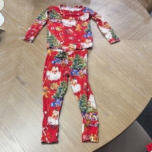 2T bums & roses 2 piece Christmas set bamboo